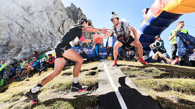 Kolland-Team jubelt über den Sieg beim 36. Dolomitenmann