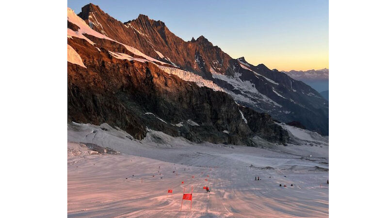  Traingslauf in Saas-Fee für das Schweizer-Skiteam