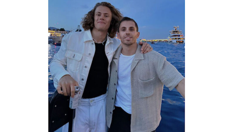 Braathen mit Manager Raposo