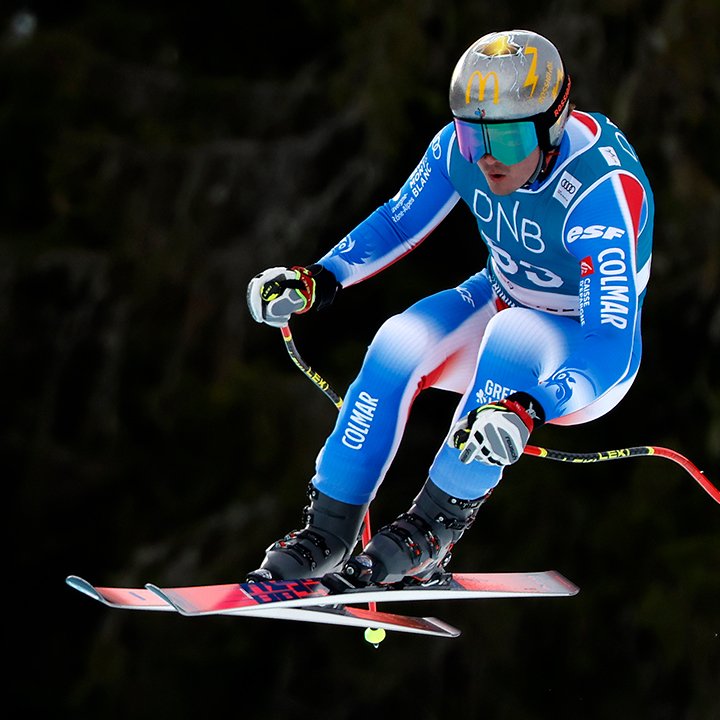 Video: Abfahrts-Debütant mit spektakulärem "Salto"