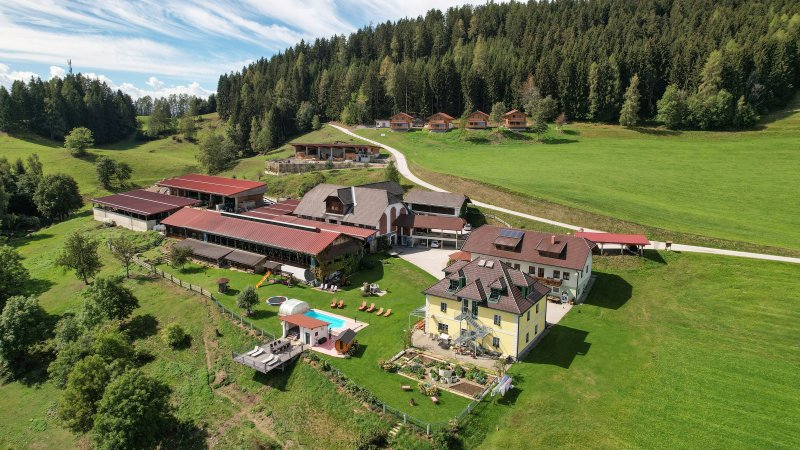 Bilder vom Erlebnisbauernhof Steinerhof sowie den Chalets