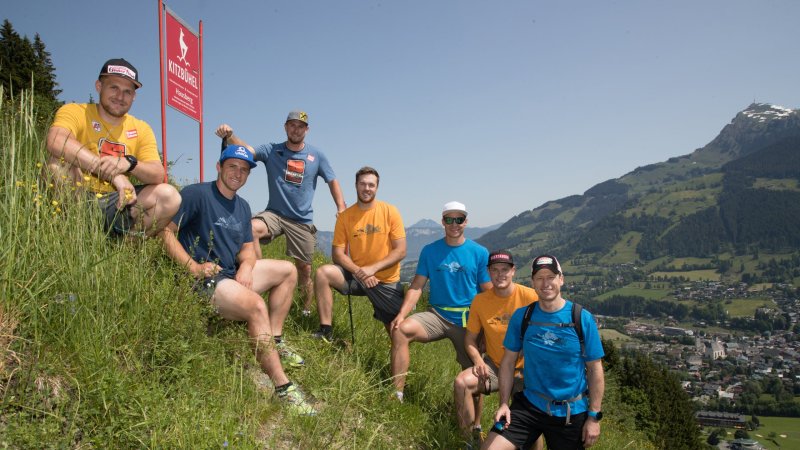 Bilder der legendären Kitzbühler Streif im Sommer