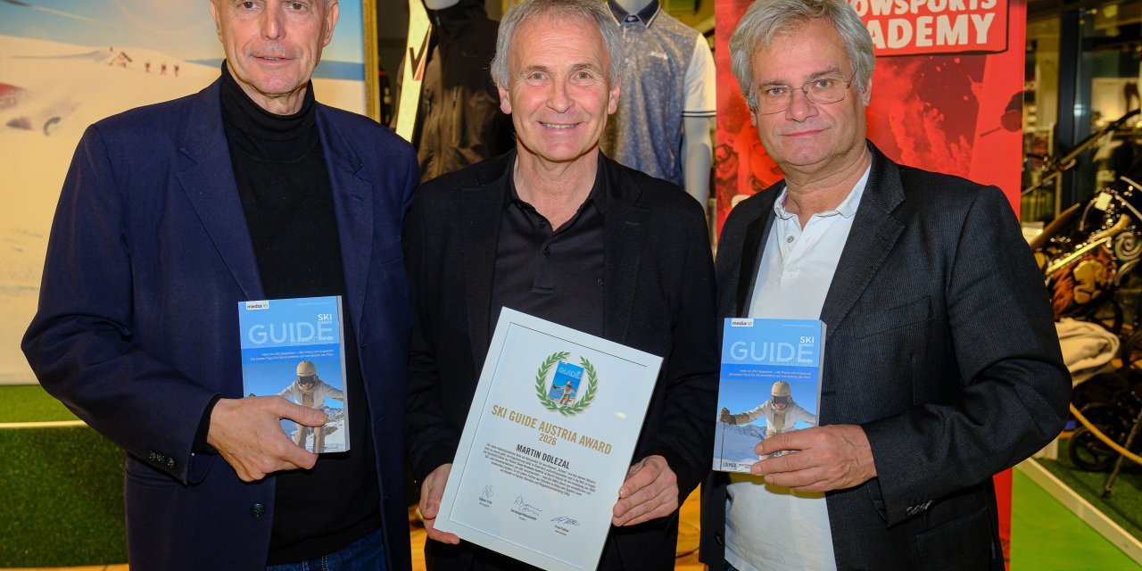Martin Dolezal erhält den SKI GUIDE AUSTRIA AWARD 2026