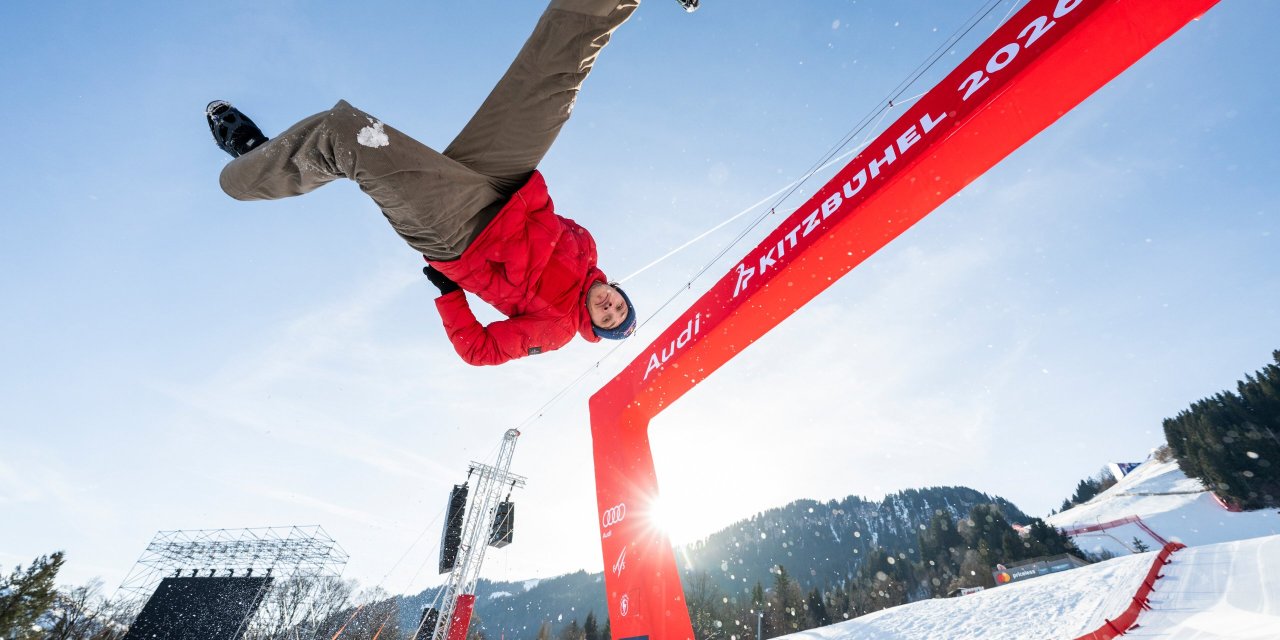 Wahnsinn in Kitzbühel: Parkour-Star Jason Paul bezwingt Streif