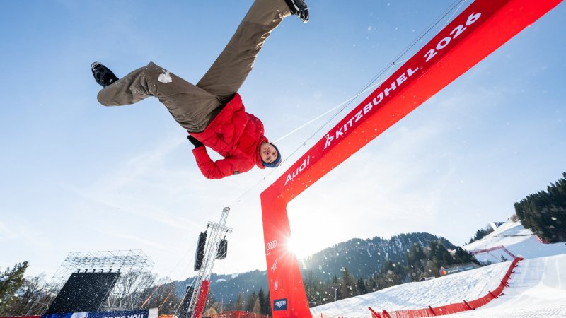 Wahnsinn in Kitzbühel: Parkour-Star Jason Paul bezwingt Streif