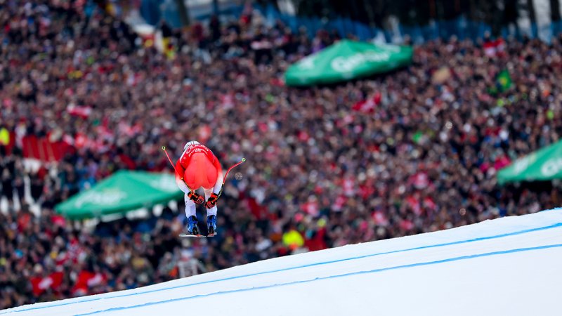 Kitzbühel-Abfahrt: Das Sieger-Trio auf der Streif