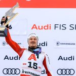 Kitzbühel-Slalom: Bilder der Siegerehrung mit Manuel Feller