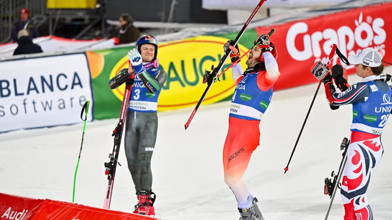 Spektakulär! Das Siegertrio beim Nightrace-RTL