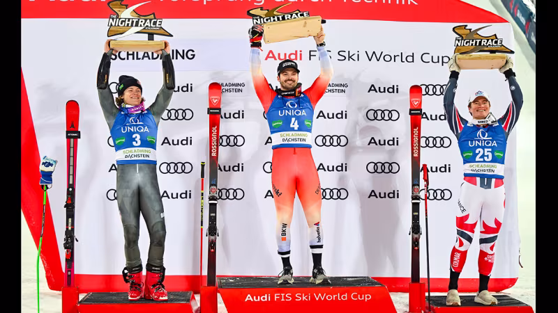 Spektakulär! Das Siegertrio beim Nightrace-RTL