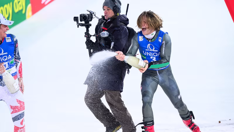 Spektakulär! Das Siegertrio beim Nightrace-RTL