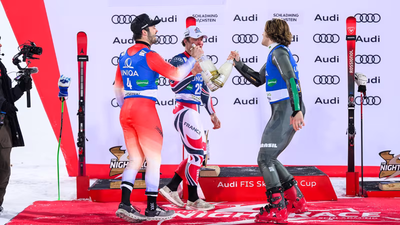 Spektakulär! Das Siegertrio beim Nightrace-RTL