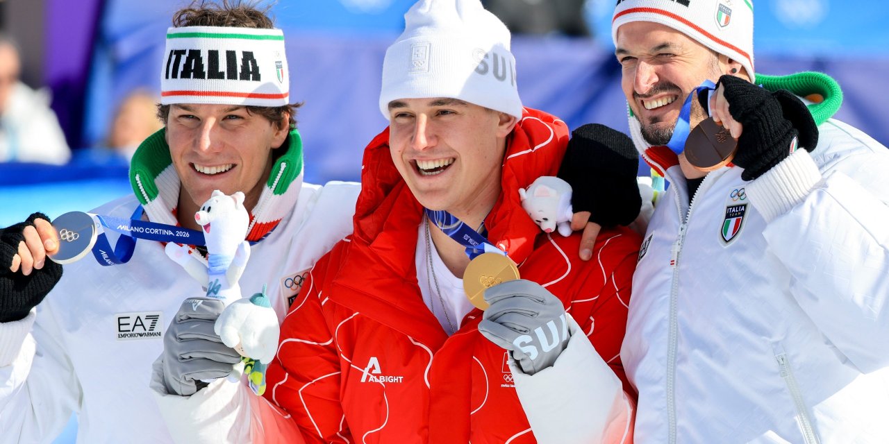 Olympia-Abfahrt: Die Bilder der Siegerehrung