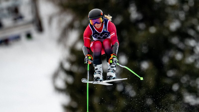 Startnummern für die Olympia-Abfahrt der Frauen