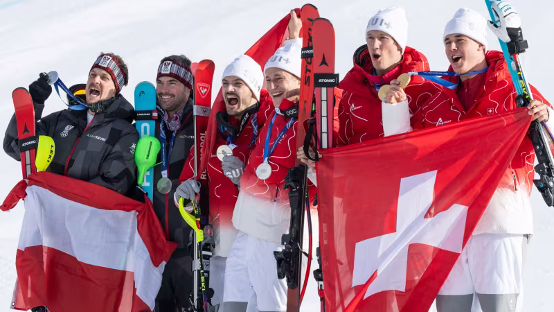 Silber für Österreich! Sieger-Bilder der Team-Kombi