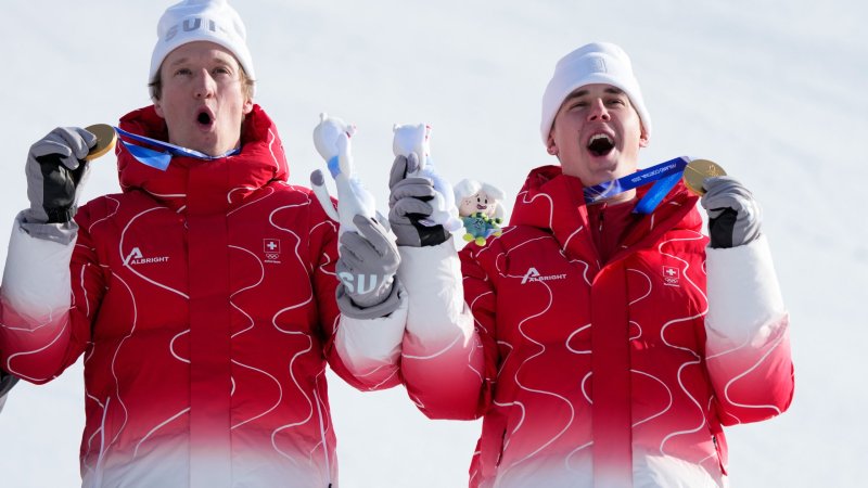 Gold-Bilder! Franjo von Allmen - Ski-König von Olympia