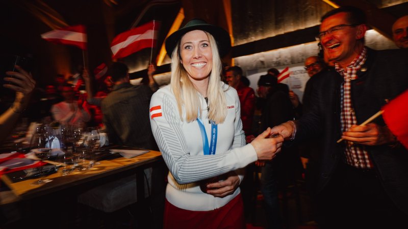 Party mit Brignone! So ließ es Hütter im Österreich-Haus krachen