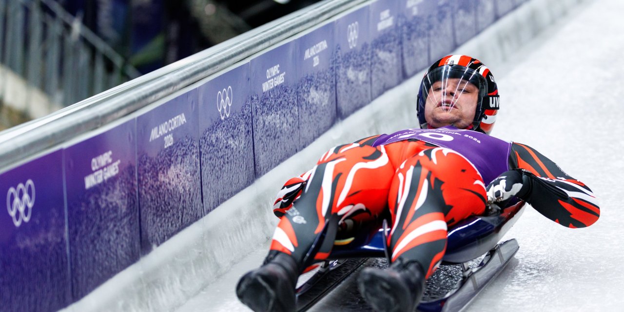 Jonas Müller in seinem letzten Rennen am Podest