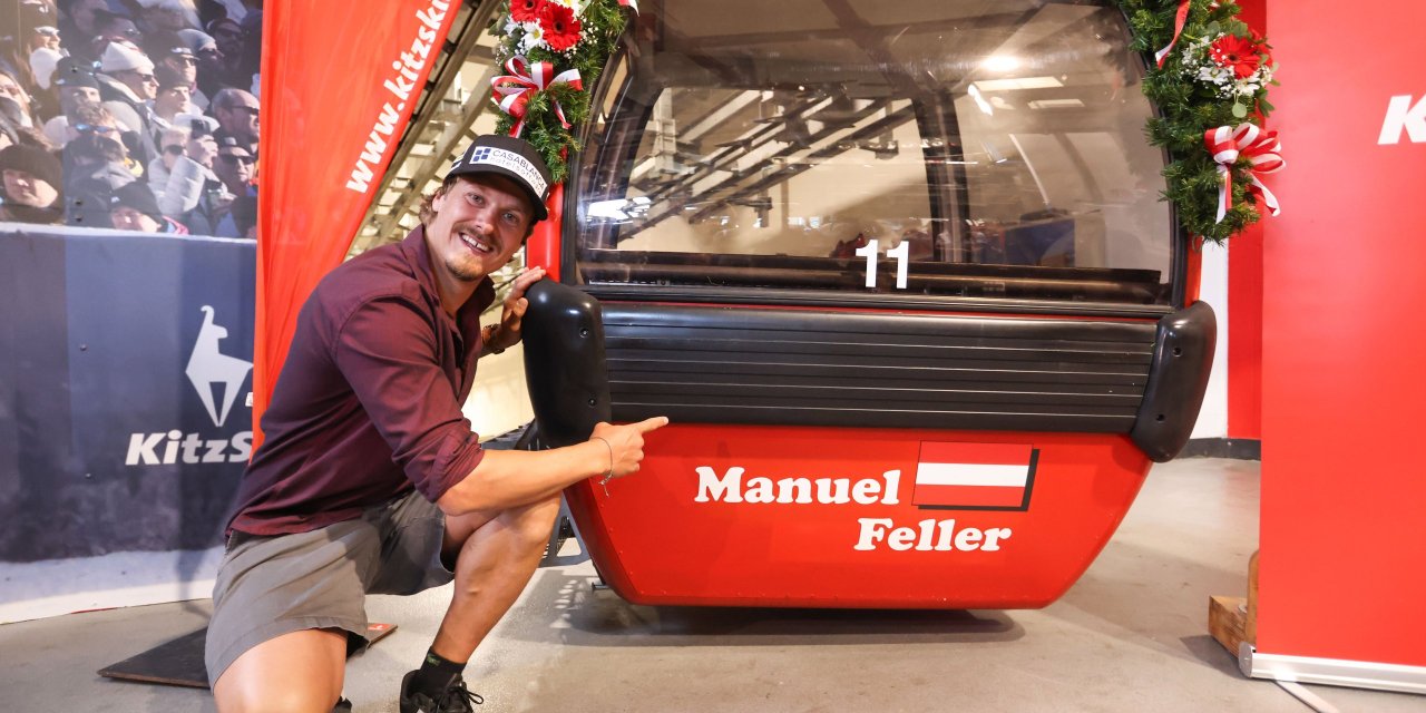 Manuel Feller hat seine Gondel in Kitzbühel! Pics der Einweihung