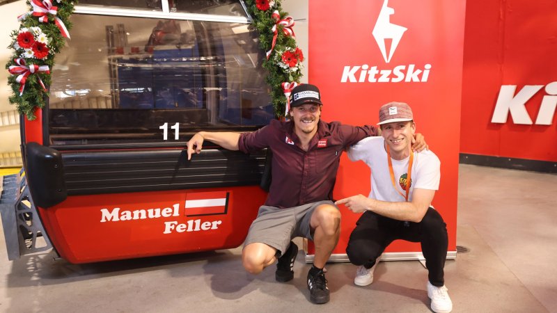 Manuel Feller hat seine Gondel in Kitzbühel! Bilder der "Taufe"