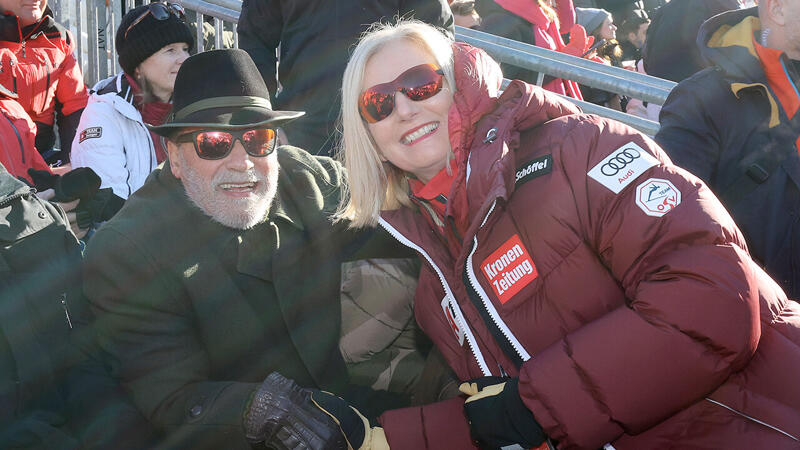 Schwarzenegger & Co. - die VIPs bei der Hahnenkamm-Abfahrt