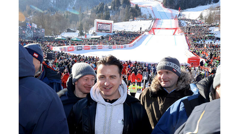 Schwarzenegger & Co. - die VIPs bei der Hahnenkamm-Abfahrt