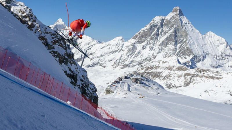 Premiere der neuen Abfahrts-Piste am Matterhorn: Die besten Pics