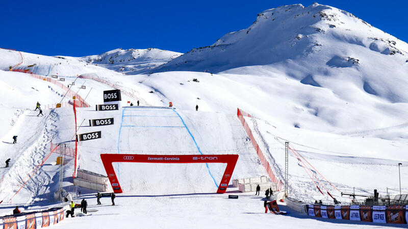 Premiere der neuen Abfahrts-Piste am Matterhorn: Die besten Pics