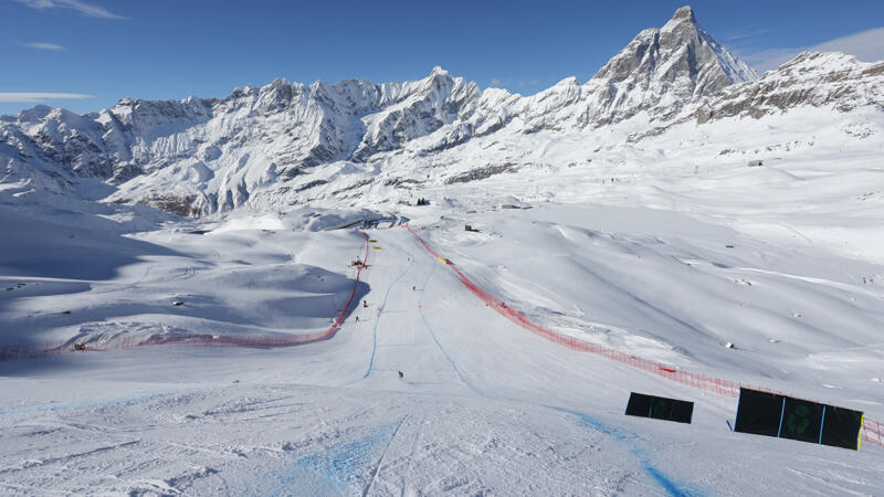 Premiere der neuen Abfahrts-Piste am Matterhorn: Die besten Pics