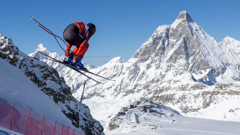Premiere der neuen Abfahrts-Piste am Matterhorn: Die besten Pics