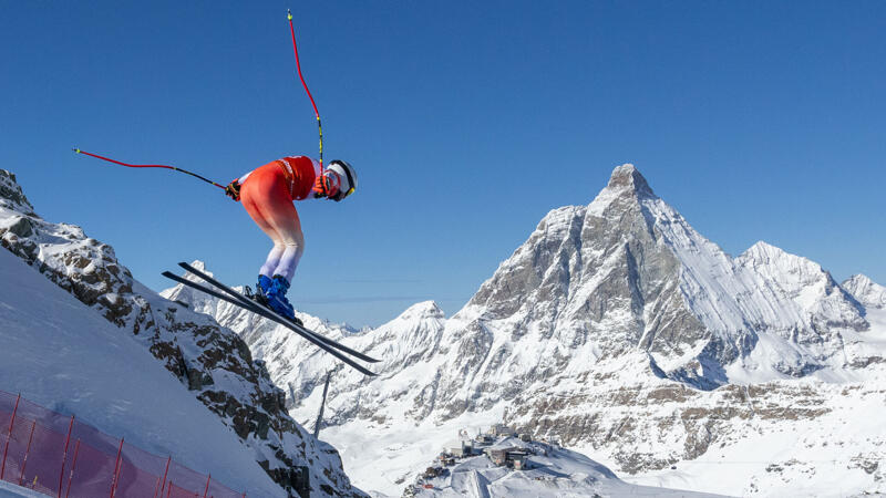 Premiere der neuen Abfahrts-Piste am Matterhorn: Die besten Pics