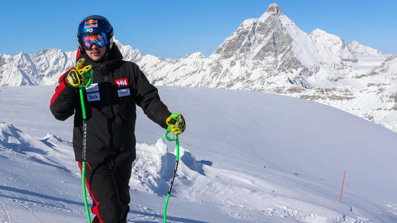 Premiere der neuen Abfahrts-Piste am Matterhorn: Die besten Pics