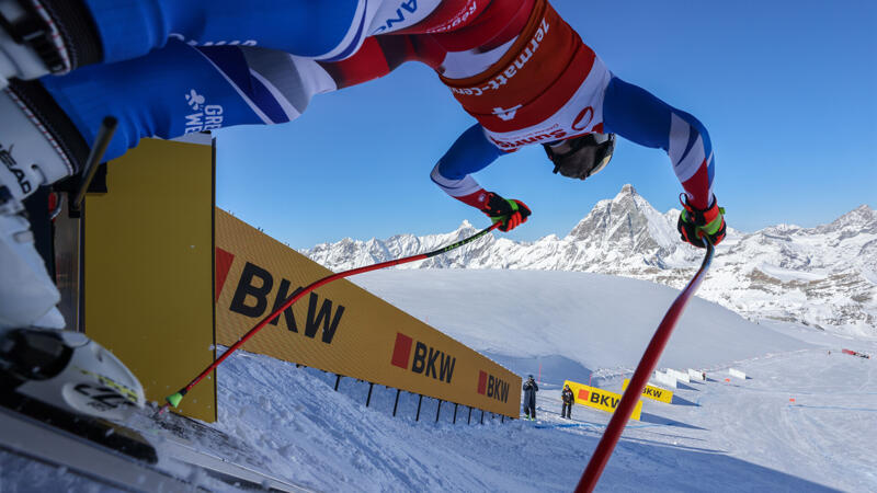 Premiere der neuen Abfahrts-Piste am Matterhorn: Die besten Pics