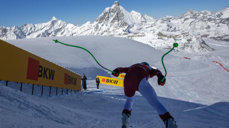 Premiere der neuen Abfahrts-Piste am Matterhorn: Die besten Pics