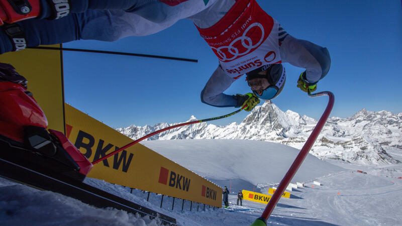 Premiere der neuen Abfahrts-Piste am Matterhorn: Die besten Pics