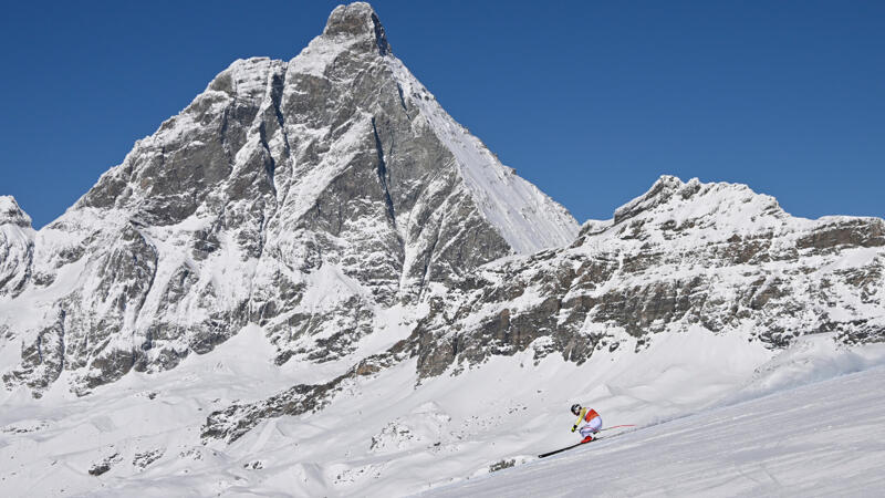 Premiere der neuen Abfahrts-Piste am Matterhorn: Die besten Pics