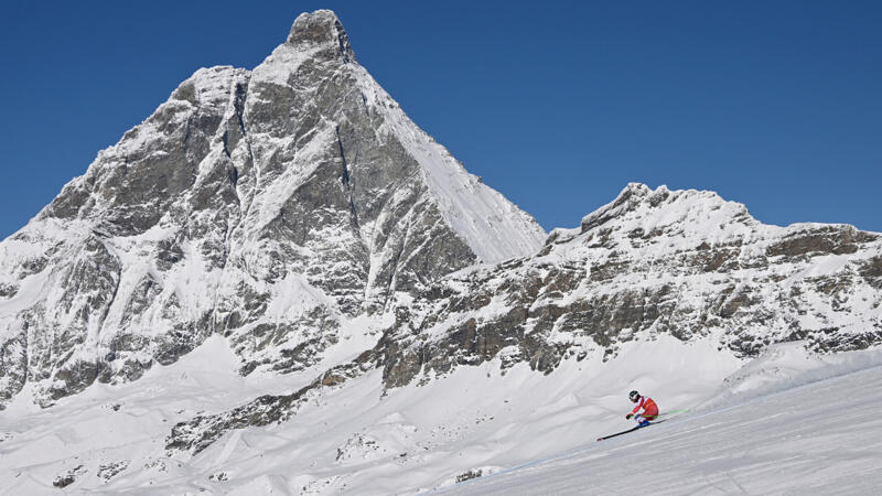 Premiere der neuen Abfahrts-Piste am Matterhorn: Die besten Pics