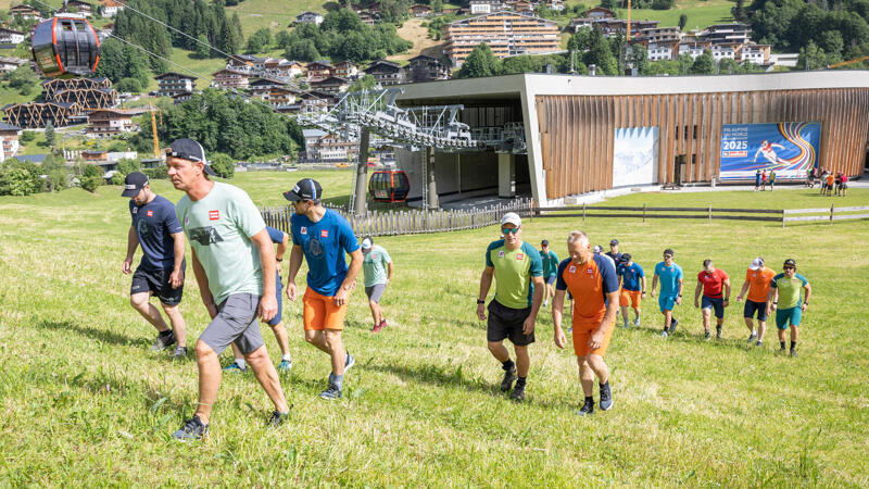 ÖSV-Stars besuchen Saalbach im Sommer - Bilder vom WM-Berg 2025