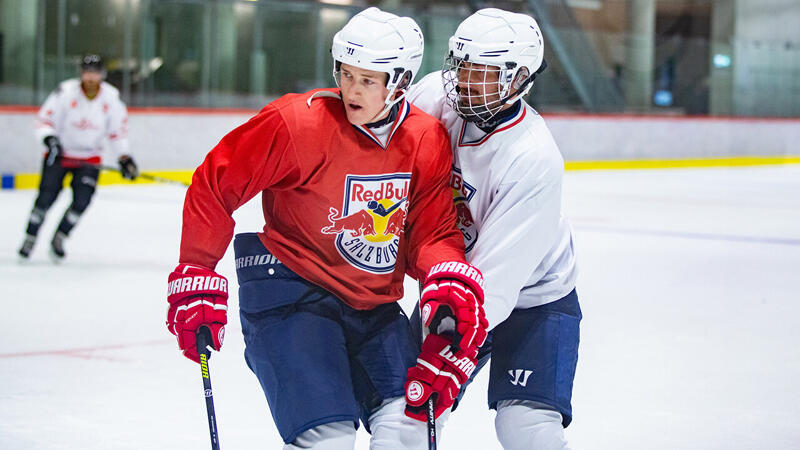 Kriechmayr & Co. als Eishockeyspieler - die Bilder der Abfahrer