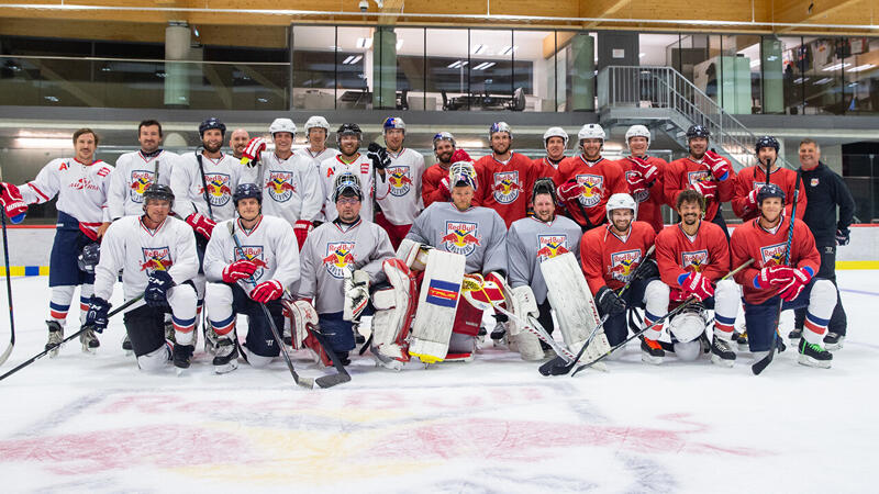 Kriechmayr & Co. als Eishockeyspieler - die Bilder der Abfahrer