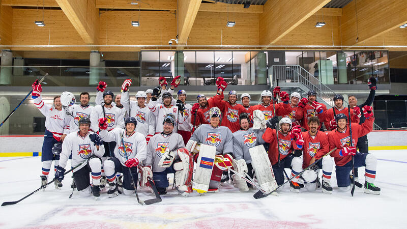 Kriechmayr & Co. als Eishockeyspieler - die Bilder der Abfahrer