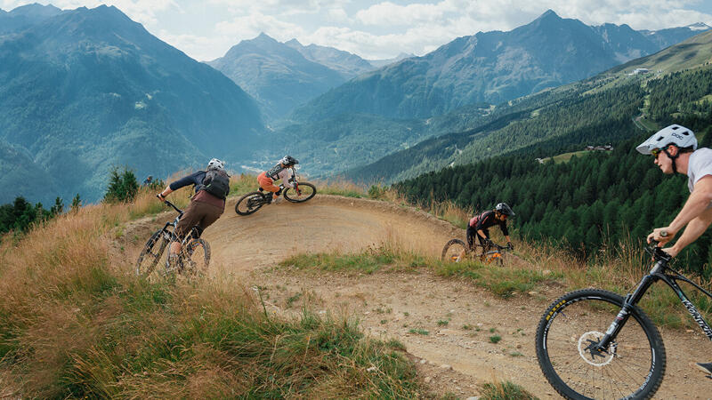 Beeindruckendes Netzwerk im Bikepark Sölden