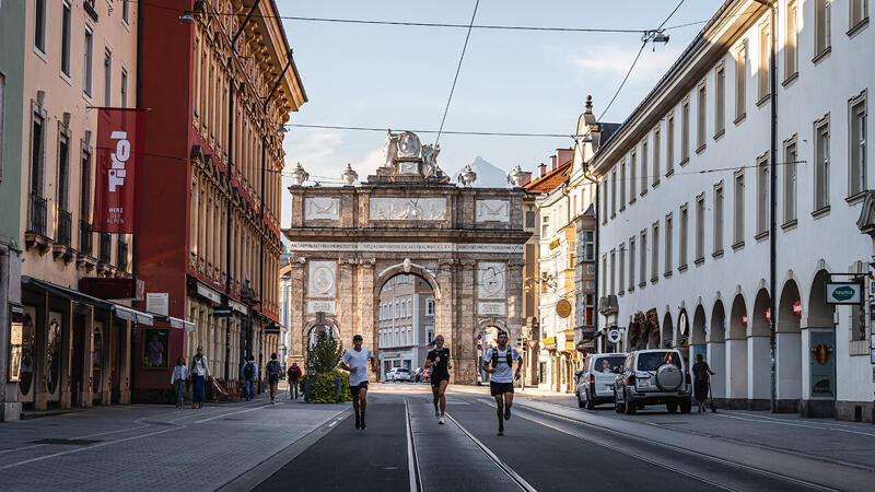 Beim Lauf auf diezu den Trails der Nordkette gibt es keine Verschnaufpause