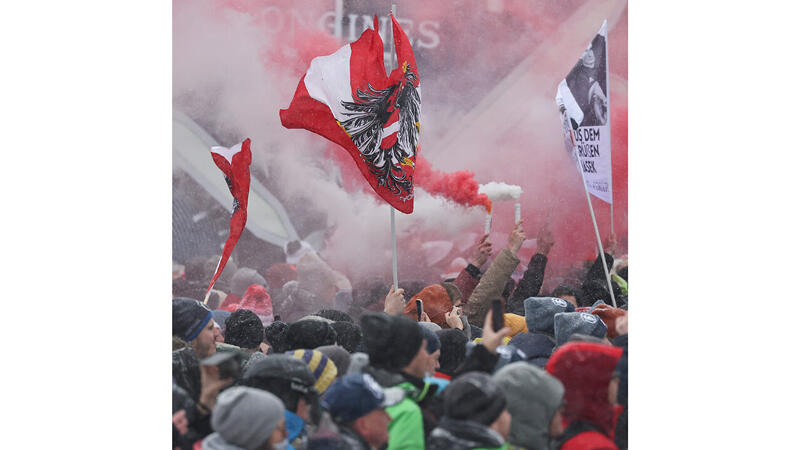 Die besten Fan-Bilder bei den Hahnenkammrennen 2023