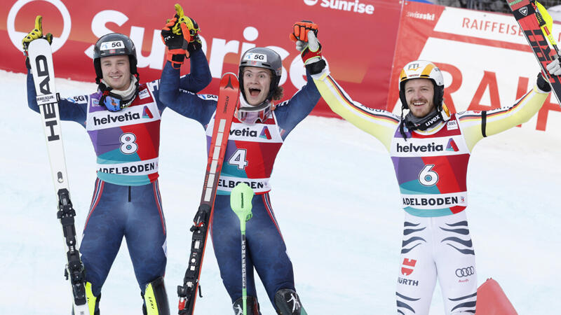 Auch ohne Kristoffersen: <a href='/ski1/daten/news/norwegen/' class='tag'>Norwegen</a> mit Adelboden-Doppelsieg