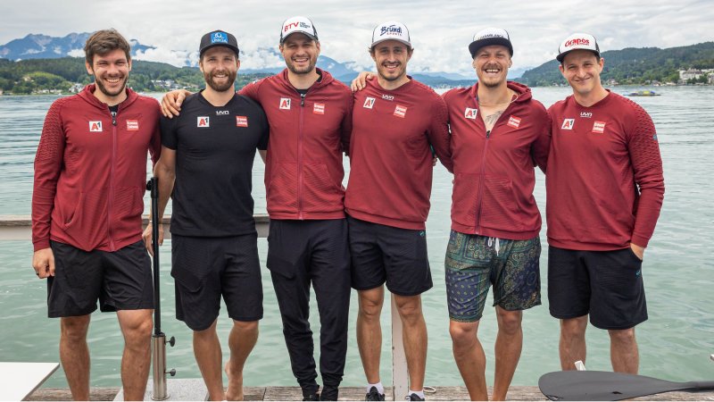 Sommer, Sonne, Wasserski: ÖSV-Technik-Herren in Action