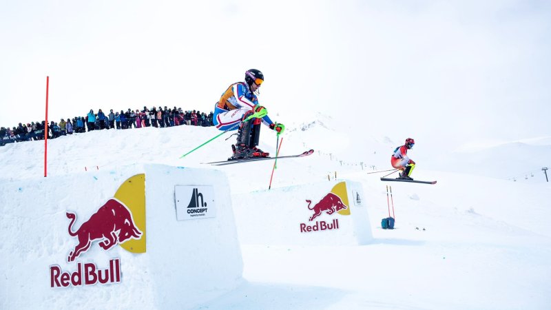 Slalom mit Hindernissen! Bilder vom "Red Bull Alpine Park"