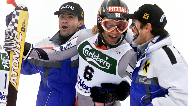 Lauberhorn legendär! ÖSV-Fünffachsieg im Wengen-Slalom 2001