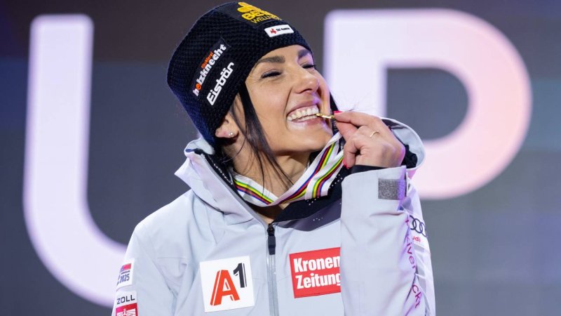 Hier erhält Stephanie Venier ihre GOLDENE